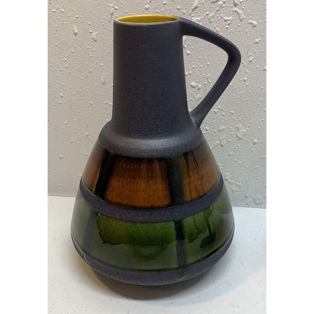 Vintage Germany Fat Lava Vase 1960s MCM Ceramics Dumler & Breiden Maven